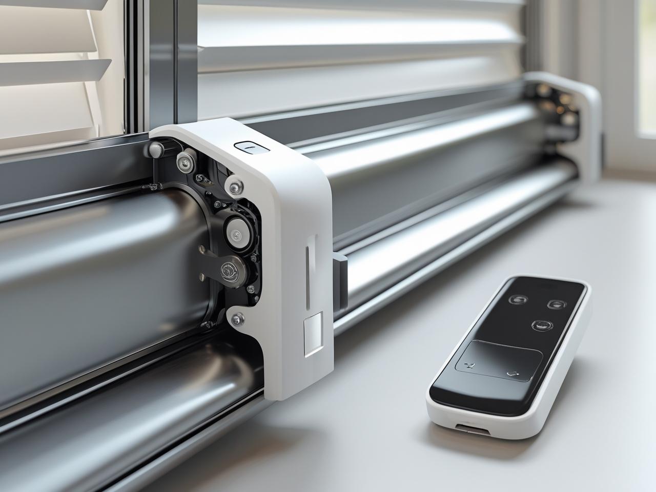 Motorised roller shutters on a home