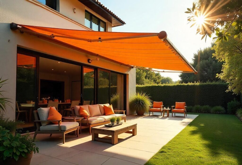 folding arm awning