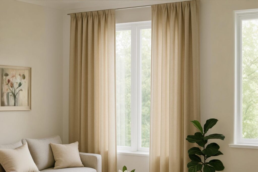 linen curtains